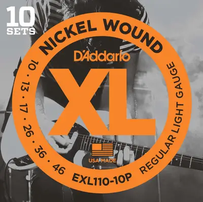 D'Addario EXL110 10-46 Electric Guitar Strings Light